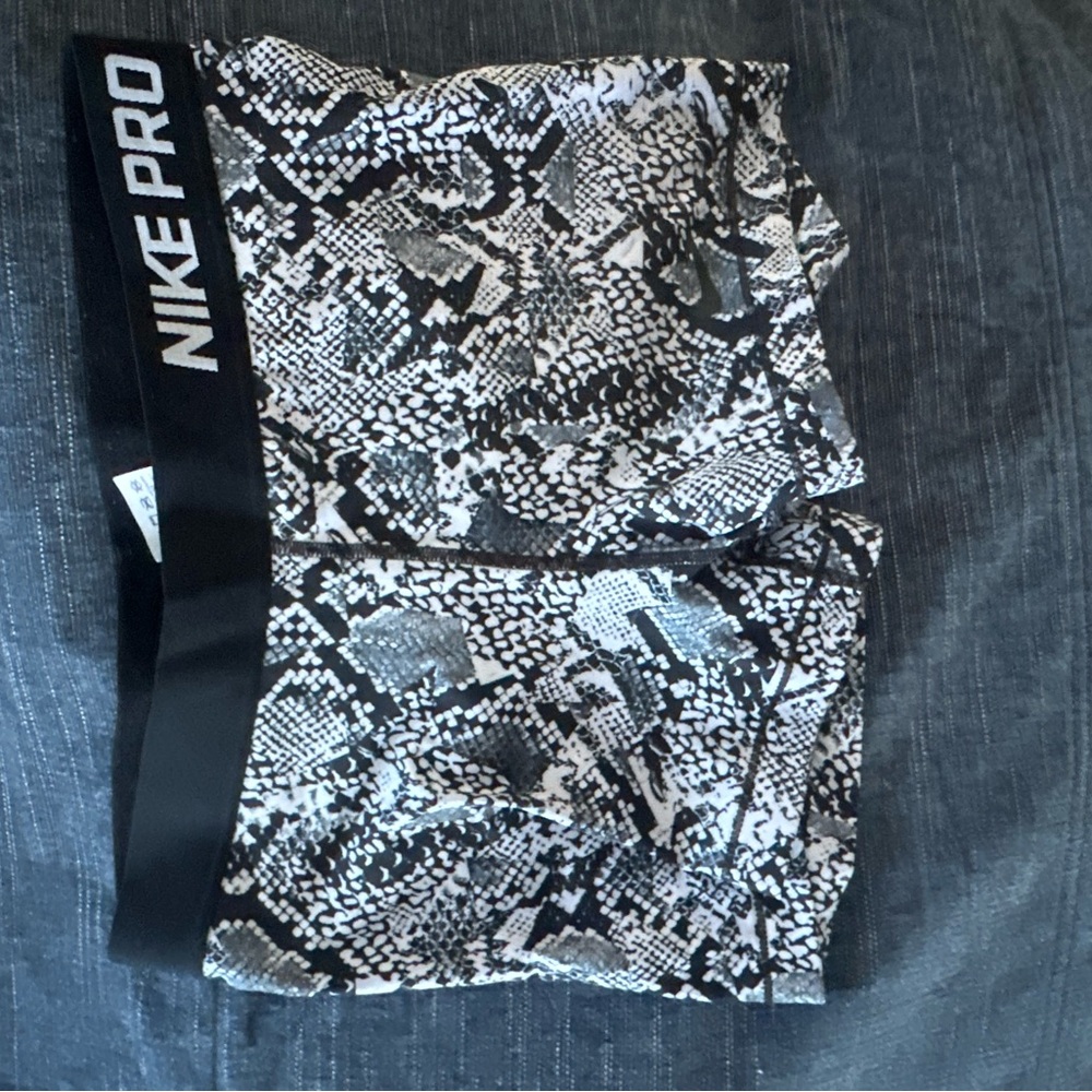Nike Pro Black and White shorts